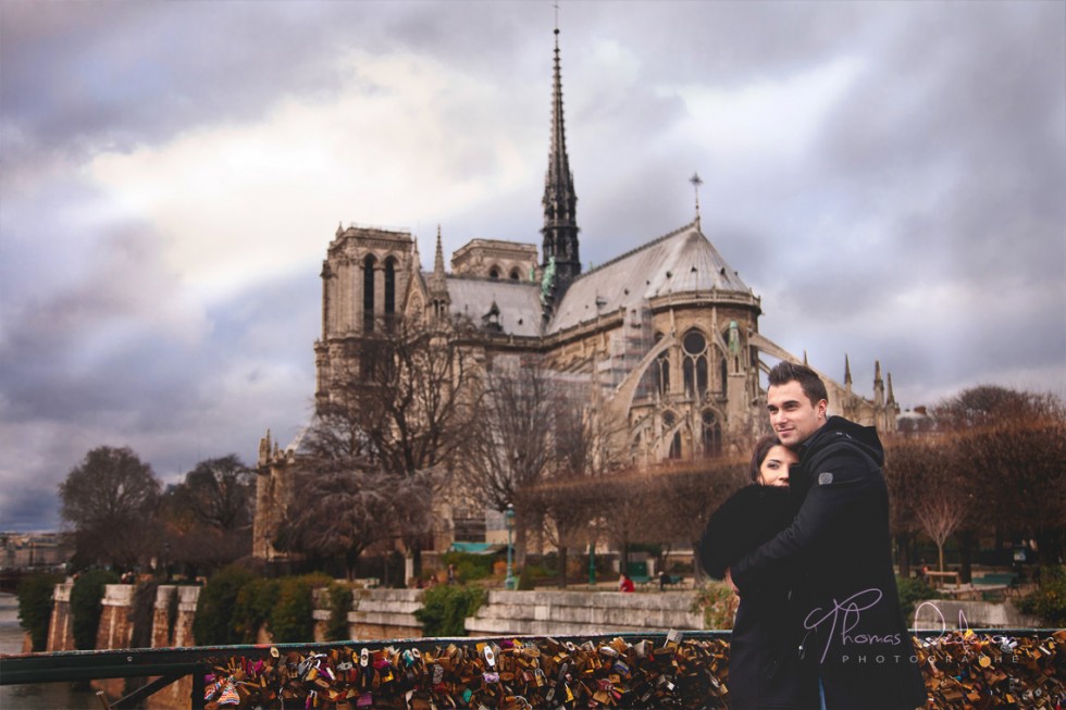 Séance engagement à Notre Dame de Paris