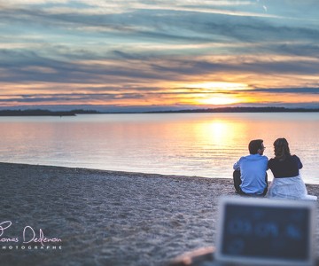 Couché de soleil à Mesnil Saint Père en amoureux