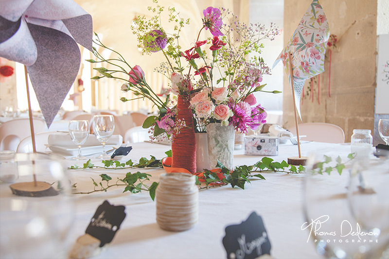 photo de décoration table mariage