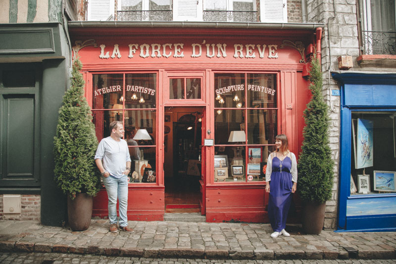 Seance Engagement dans les rues de Honfleur