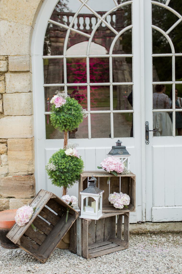 décoration mariage abbaye trois fontaines