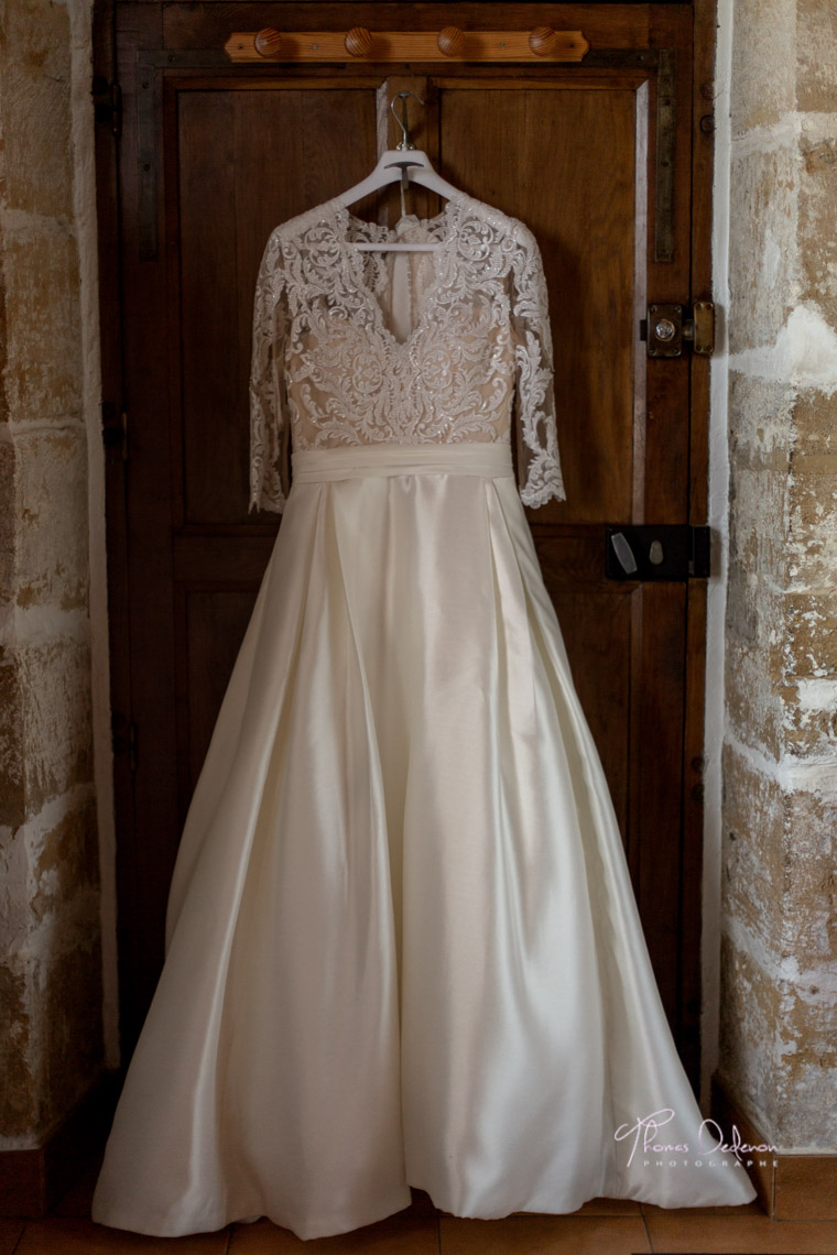 une robe de mariée de chez blanc beige Troyes