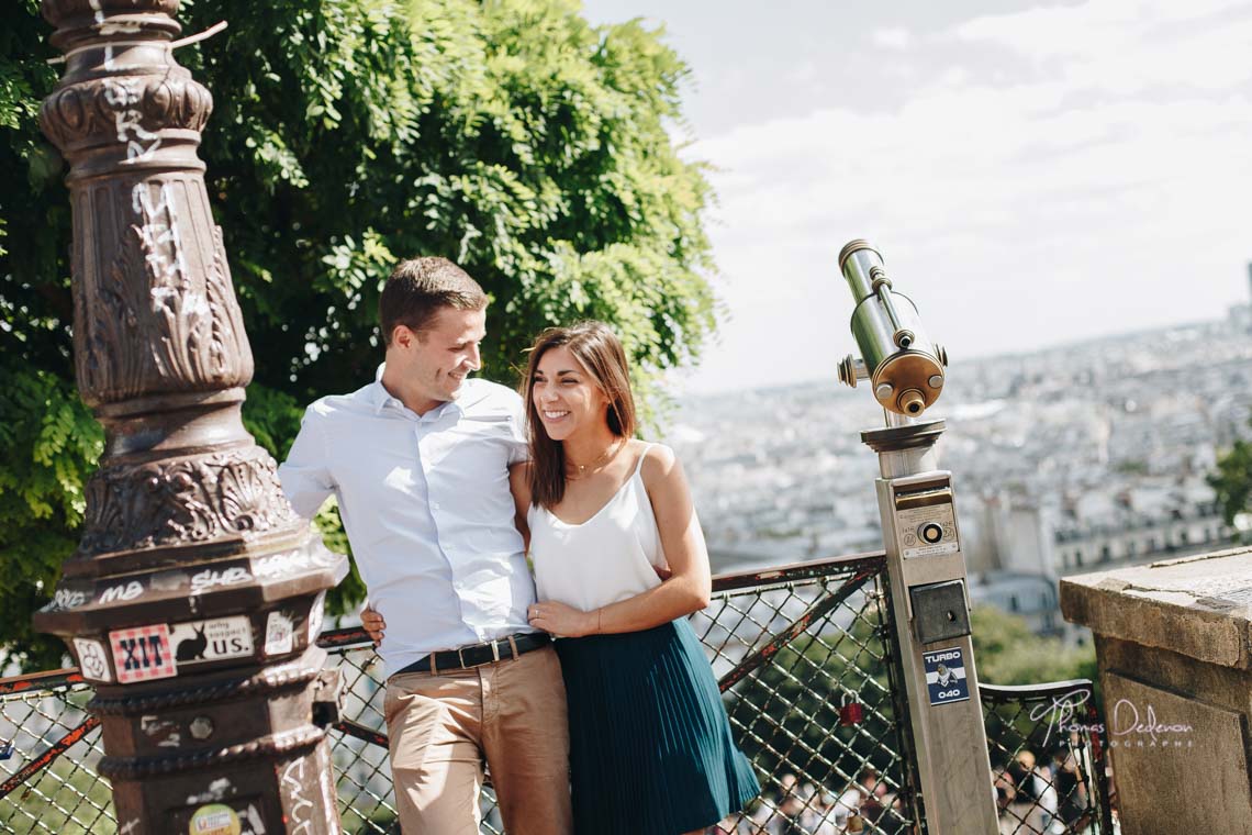 Séance Engagement Montmartre, vue sur Paris