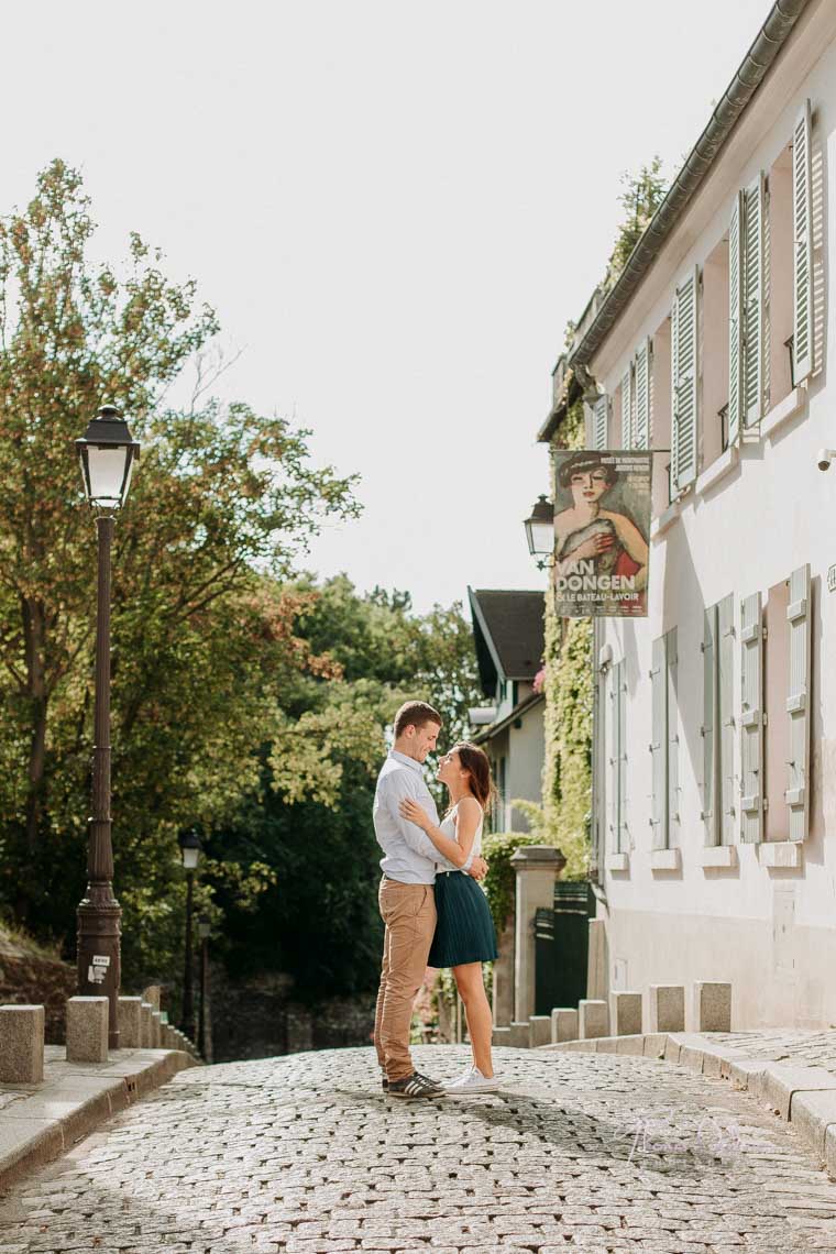 Seance photo engagement Paris Montmartre