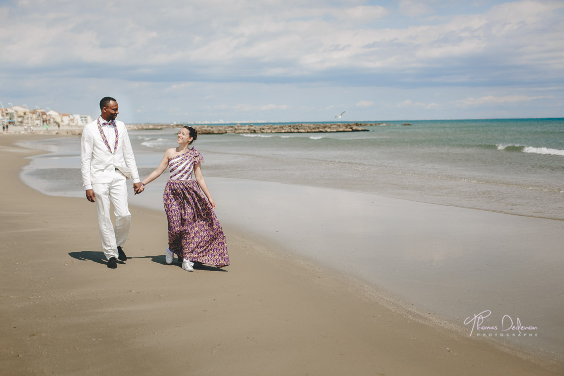 Séance photo engagement palavas les flots