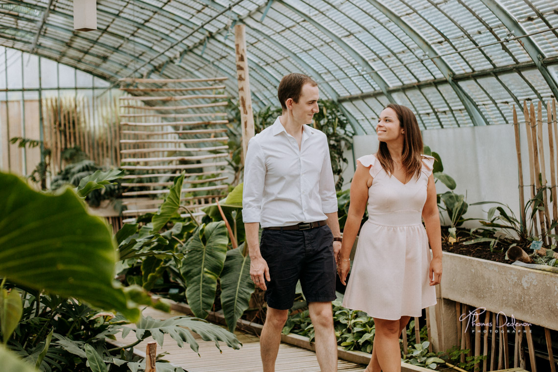 Séance Photo engagement Jardin des serres d'auteuil