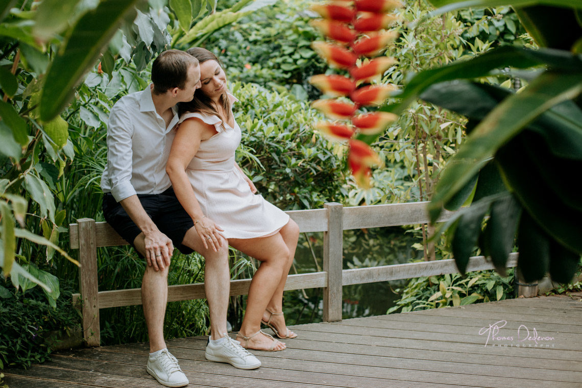 Séance photo de couple au jardin des serres d'auteuil