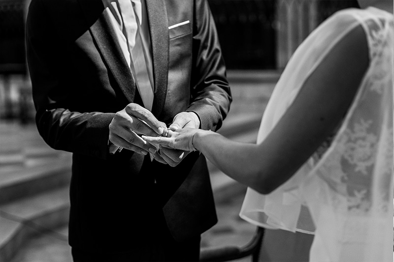 photo de mariage cathédrale orleans