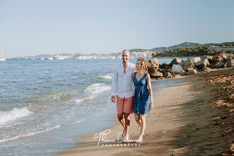 Séance engagement Lifestyle plage Le Lavandou